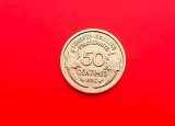 50 Centimes 1936 Franta-XF+++ Bronz-cotatie ridicata!