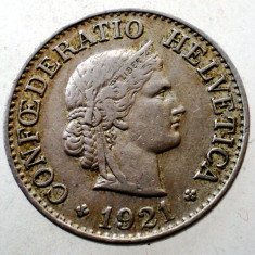 7.073 ELVETIA 10 RAPPEN 1921 B