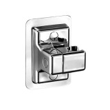 Suport pentru cap de dus reglabil, Rezistent la rugina si impermeabil, Usor de instalat, Fara suruburi, Pentru suprafete din marmura, sticla, metal, c