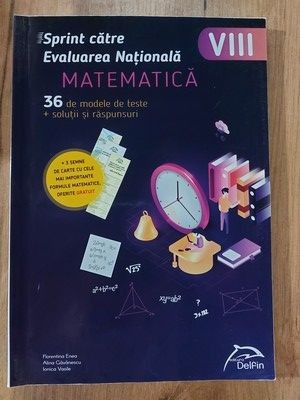 SPRINT catre evaluarea nationala Matematica clasa a 8 a 36 de teste cu bareme si rezolvari foto