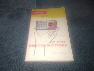 GLEB ANFILOV - CE SUNT SEMICONDUCTORII 1959 foto