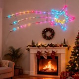 Decoratiune Craciun cometa Hoff cu 65 microLED-uri RGB