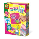 Cumpara ieftin Set creativ pentru copii, Pictura cu diamante autoadezive, 8 planse, 1080 autocolante
