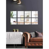 Cumpara ieftin Set 8 Oglinzi Deorative Audoadezive, Forma Patrat, 15x15 cm x 8 buc