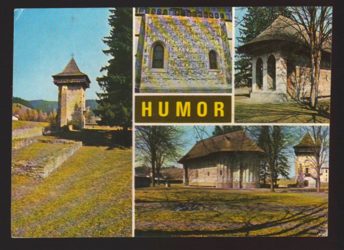 CPIB 22273 - CARTE POSTALA - HUMOR, MOZAIC, ANSAMBLUL ARHITECTURAL MEDIEVAL