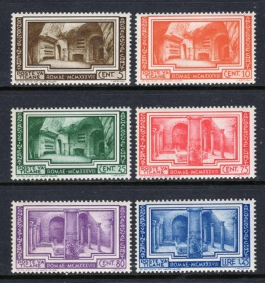 Vatican 1938 - Congres arheologie, serie neuzata foto