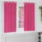 vidaXL Perdele cu perdele 2 pcs Roz intens 175x140cm Poliester 4107404