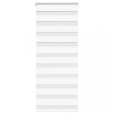Jaluzea tip zebra alb latime tesatura 60,9 cm poliester