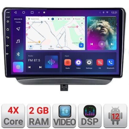 Navigatie Ford Turneo Courier Transit Courier 2014-2021 dedicata Android radio gps internet 2+32 kit-turneo+EDT-E209v2 CarStore Technology