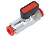 Robinet Mecanic cu Bilă 8mm Alamă Nichelată 20bar