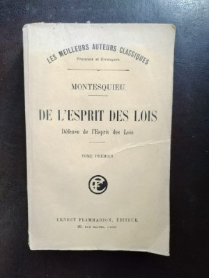 Montesquieu - De L&amp;#039;Espirit des Lois foto