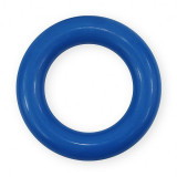 Inel din cauciuc solid pentru c&acirc;ini - albastru, 9cm