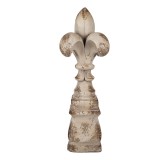 Decoratiune ceramica bej vintage &Oslash; 25x66 cm