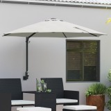 vidaXL Umbrelă Cantilever Bej Poliester, Aluminiu Mare Pliabilă