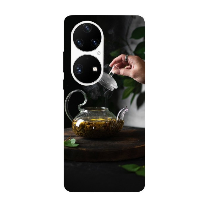 Husa compatibila cu Huawei P50 Pro model Tea time, Silicon, TPU, Viceversa