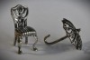 Miniaturi din argint - Scaun de epoca si umbrela - 16,5 grame, Ornamentale