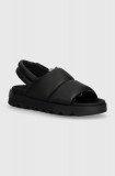 Sorel sandale de piele VIIBE SLINGBACK femei, culoarea negru, 2069941010