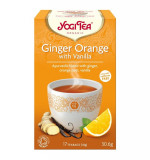 Ceai bio ghimbir cu portocale si vanilie, 17 pliculete 30.6g Yogi Tea