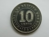 10 CENTS 1961 MALAYA AND BRITISH BORNEO