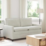 vidaXL Canapea Crem 156 x 81 x 87,5 cm Catifea 42028846