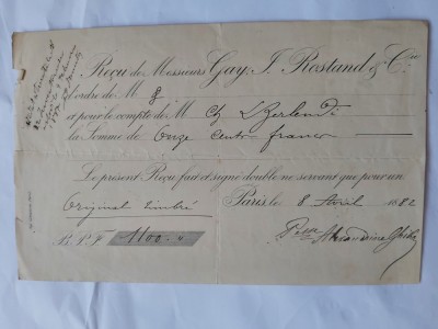 ACT SEMNAT DE ALEXANDRINA GHIKA 1882 foto