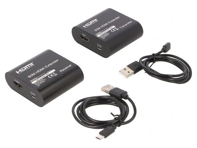 Extender HDMI 1.3 Negru cu Suport EDID