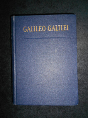 Galileo Galilei - Dialoguri asupra stiintelor noi (1961, editie cartonata) foto