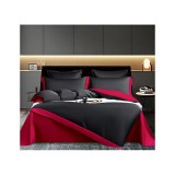 Lenjerie de Pat din Matase cu 6 Piese Pentru Pat Dublu - SUZ99