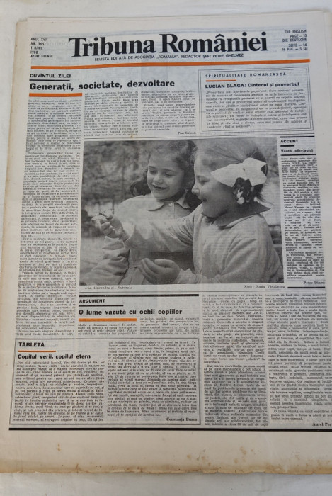 Tribuna Rom&acirc;niei (1 iunie 1988) Nr. 365