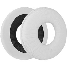 Set 2 bureti Edman pentru casti Sony MDR-V150, V200, V250, V300, V400, ZX110, ZX300, ZX310, Spuma cu memorie, Alb