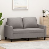 Gossi canapea cu 2 locuri, gri taupe, 120 cm, material textil
