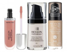 Set REVLON COLORSTAY Seduction Ten Gras si Mixt cu Fond de Ten 220 Natural Beige Primer Photoready si Ruj Mat 630 foto