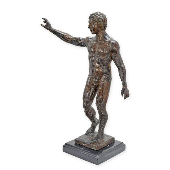 David-statueta din bronz cu un soclu din marmura TBA-78