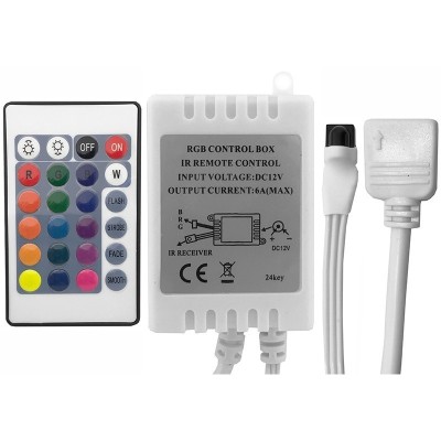 Led RGB ctrl IR 24but 72W foto