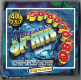 Box cu 4 CD, CD4 Decades Of Hits: &#039;50 &#039;60 &#039;70 &#039;80, original, Pop
