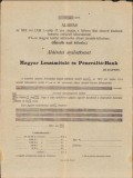 A1374 Formular subscriere, 1912, Hatodik hadi kolcson, &Icirc;mprumutul de război austro-ungar