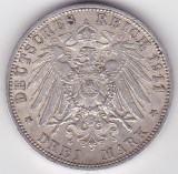 Germania 3 Mark Marci 1911 German States Kingdom of Prussia William II