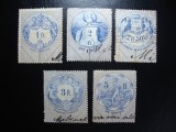UNGARIA FISCALE 1880/90, Stampilat