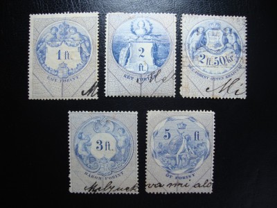 UNGARIA FISCALE 1880/90 foto