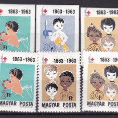 Ungaria 1963 Crucea rosie MI 1944-1950 A+B MNH