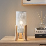 Tischleuchte Joelleldsvin 30x14x14 cm Wei&szlig; [lux.pro]