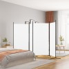 VidaXL Paravan de cameră cu 4 panouri, alb, 346x180 cm, textil