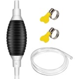 Furtun transfer lichide, cu pompa manuala de cauciuc, lungime 2m
