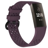 Curea Bratara sport Edman pentru Fitbit Charge 3 / 4, marimea S, Mov