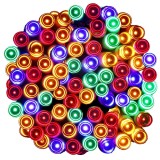 Instalatie lumini de exterior pentru gradina, 10 metri, 100 LED-uri, cu baterii, multicolor Household NewTrend