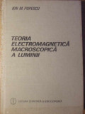 TEORIA ELECTROMAGNETICA MACROSCOPICA A LUMINII-ION M. POPESCU