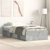 Cumpara ieftin Cadru pat, gri beton, 90x200 cm