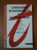 LITERATURA ROMANEASCA DE AVANGARDA de GABRIELA DUDA