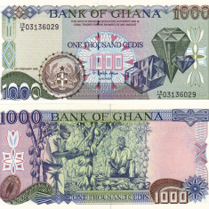 GHANA 1.000 cedis 1996 UNC!!!