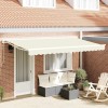 Material de &icirc;nlocuire pentru copertină Crem 400 x 200 cm P&acirc;nză